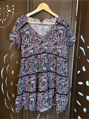 Dark Floral mini dress
